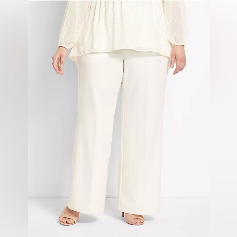 🤍 Lane Bryant 28W “The Lena” Wide Leg Pants NWT